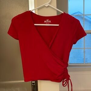 Hollister Baby Tee - Red (S)
